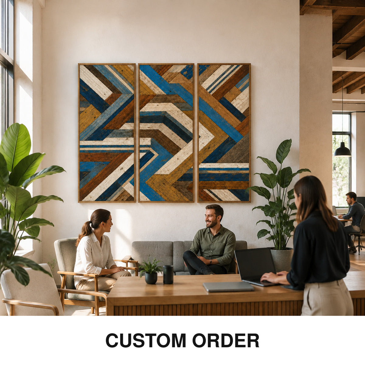 古材ウッドアート|TIDAL MAZE|RECLAIMED WOOD WALL PANEL