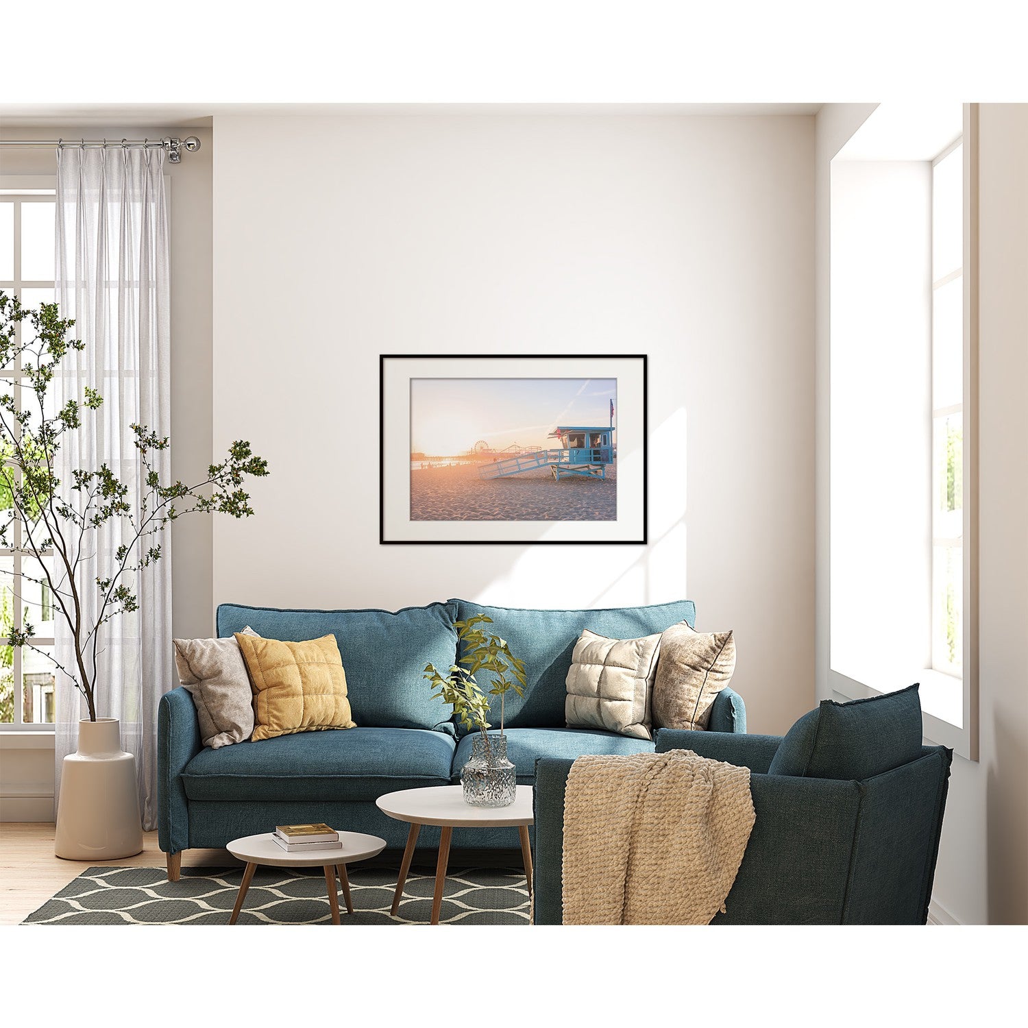 dreamy sunset in Santa Monica