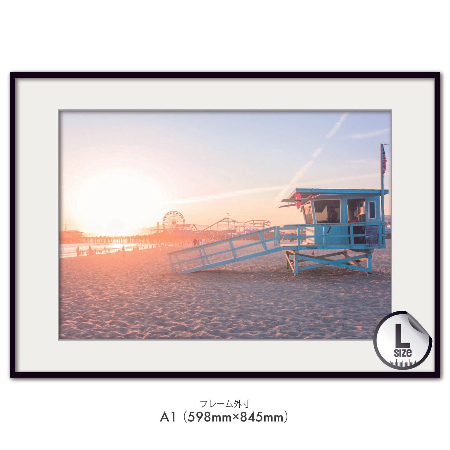 dreamy sunset in Santa Monica