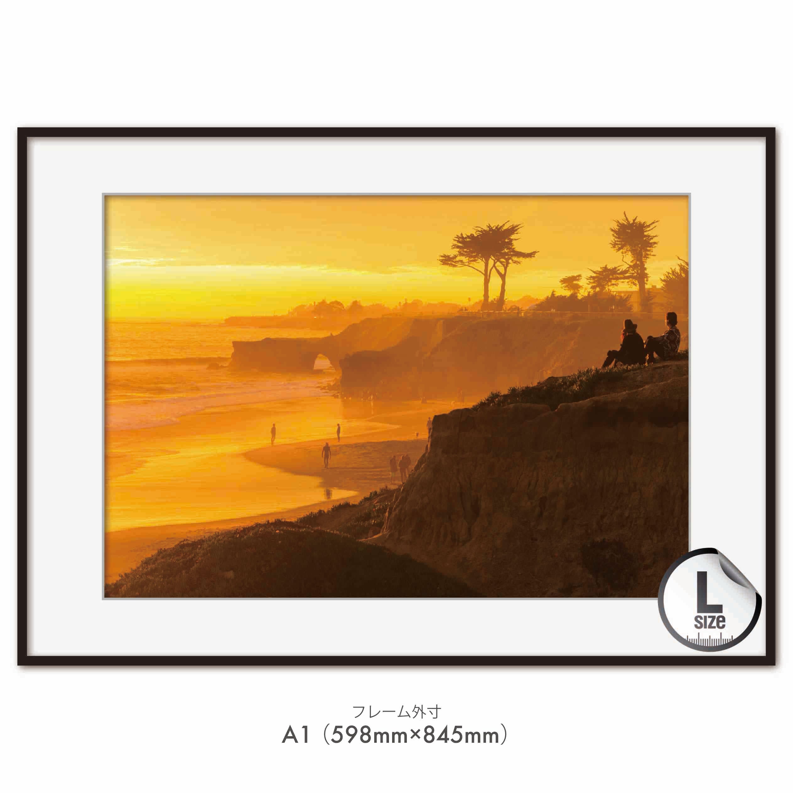 colorful sunset in Santa Cruz, California