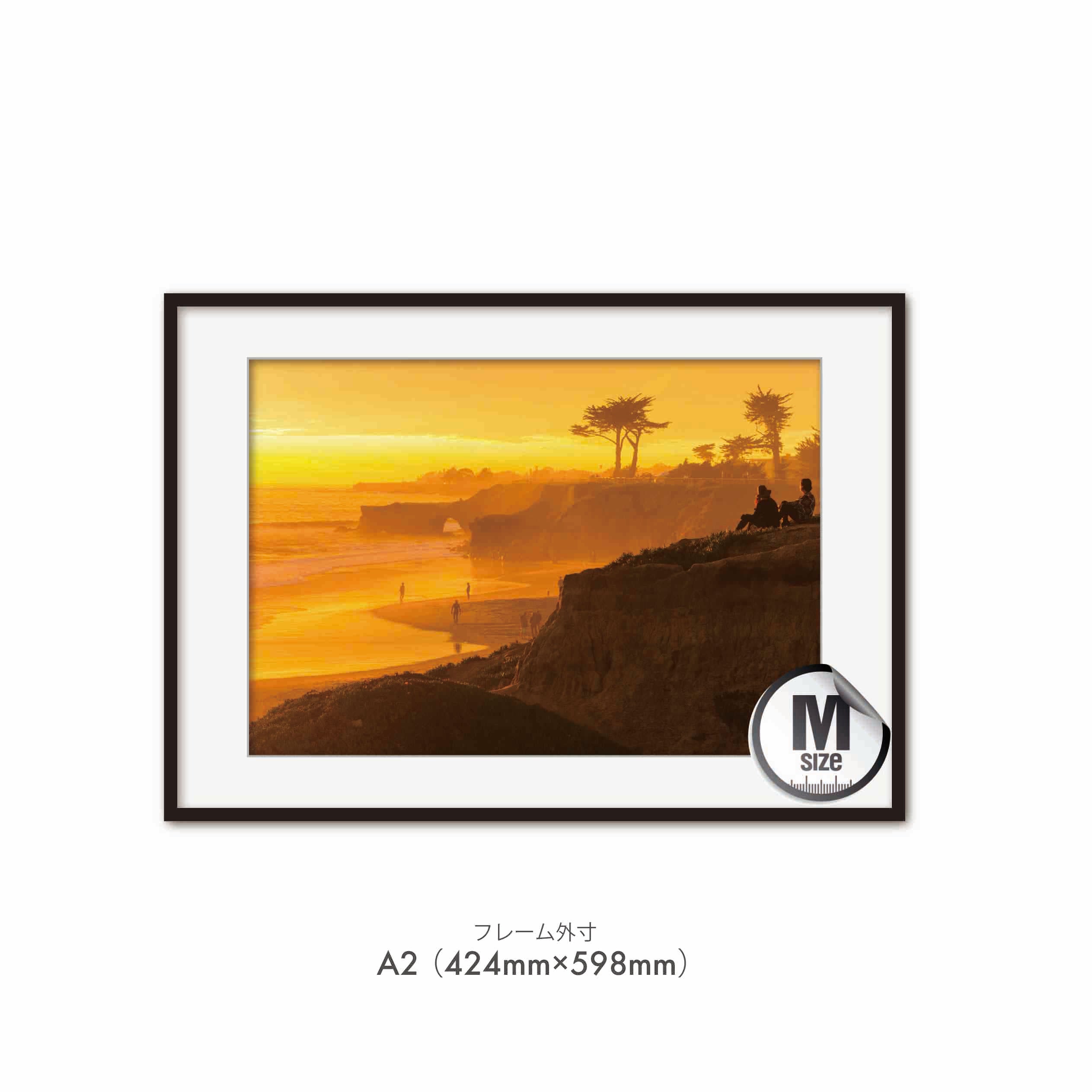 colorful sunset in Santa Cruz, California