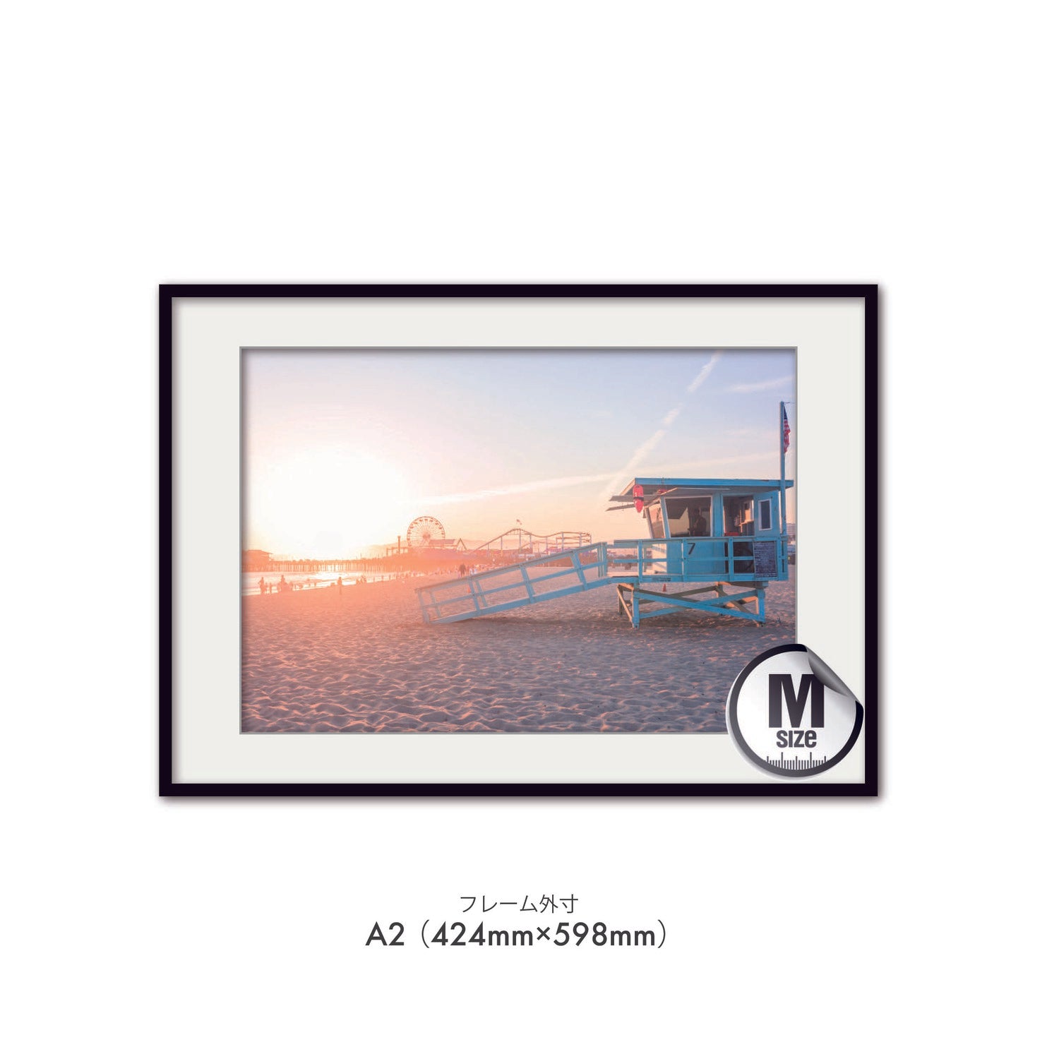 dreamy sunset in Santa Monica