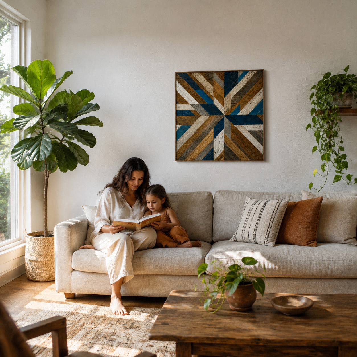 古材ウッドアート｜PACIFIC COMPASS｜RECLAIMED WOOD WALL PANEL