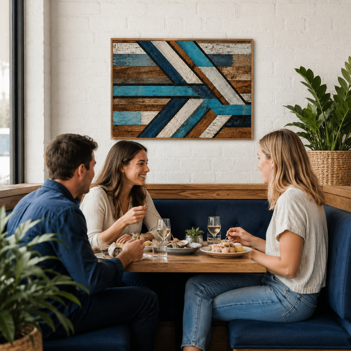 古材ウッドアート｜OCEAN CURRENT｜RECLAIMED WOOD WALL PANEL