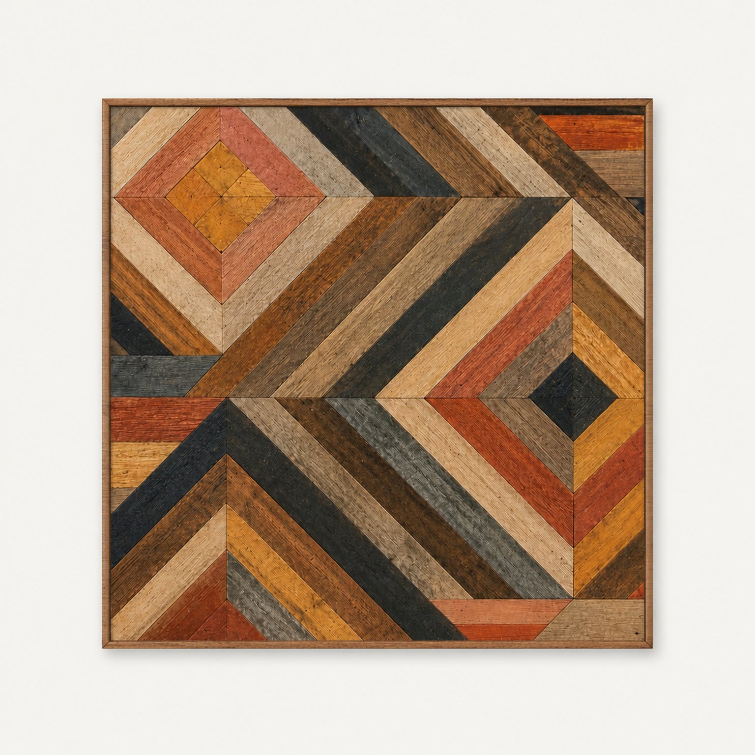 古材ウッドアート｜SHIFTED DIAMOND｜RECLAIMED WOOD WALL PANEL