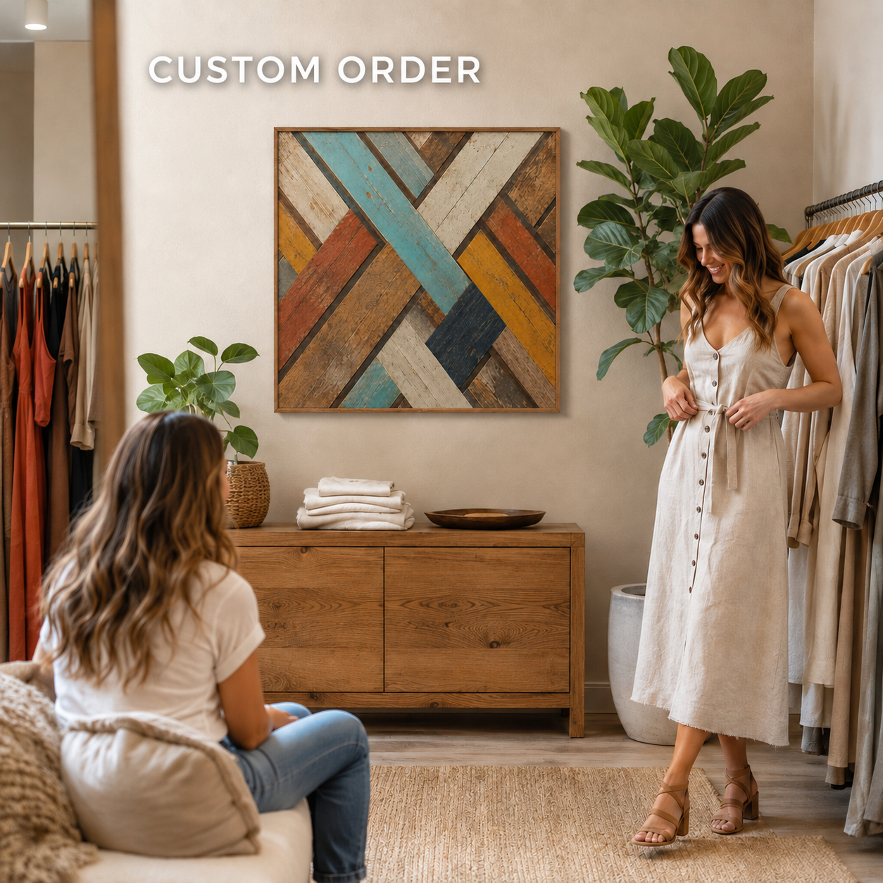 古材ウッドアート｜COASTAL WEAVE｜RECLAIMED WOOD WALL PANEL